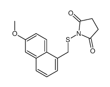 1-[(6-methoxynaphthalen-1-yl)methylsulfanyl]pyrrolidine-2,5-dione结构式