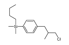 butyl-[4-(3-chloro-2-methylpropyl)phenyl]-dimethylsilane Structure