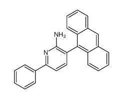 3-anthracen-9-yl-6-phenylpyridin-2-amine Structure