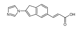 3-(2-imidazol-1-yl-1H-inden-5-yl)prop-2-enoic acid Structure