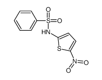 N-(5-nitrothiophen-2-yl)benzenesulfonamide结构式