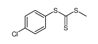 Carbonotrithioic acid, 4-chlorophenyl methyl ester Structure