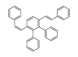 2,3-diphenyl-1,4-bis(2-phenylethenyl)benzene结构式