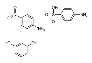 4-aminobenzenesulfonic acid,benzene-1,3-diol,4-nitroaniline结构式
