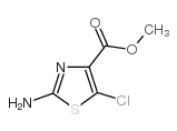 2-AMINO-5-CHLOROTHIAZOLE-4-CARBOXYLIC ACID METHYL ESTER structure