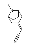 2-(8-methyl-8-azabicyclo[3.2.1]octan-3-ylidene)acetonitrile结构式