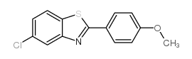 5-氯-2-(4-甲氧基苯基)苯并[d]噻唑结构式