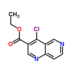 4-氯-1,6-萘啶-3-甲酸乙酯结构式