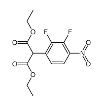 diethyl 2-(2,3-difluoro-4-nitrophenyl)malonate结构式