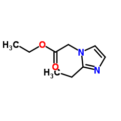 2-(2-甲基-1H-咪唑-1-基)乙酸乙酯结构式