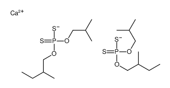 zinc bis[O-(2-methylbutyl)] bis(O-isobutyl) bis(dithiophosphate)结构式