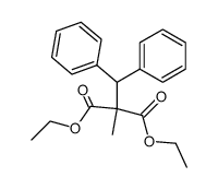 diethyl (diphenylmethyl)methylmalonate Structure