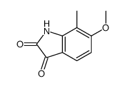 6-甲氧基-7-甲基吲哚啉-2,3-二酮结构式