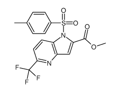 5-三氟甲基-1-甲基苯磺酰基-1H-吡咯并[3,2-B]吡啶-2-羧酸甲酯结构式