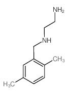 N-(2,5-二甲基苄基)-1,2-乙二胺结构式