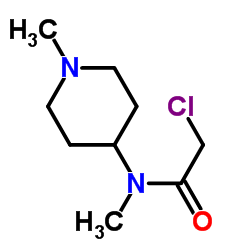 2-Chloro-N-methyl-N-(1-methyl-4-piperidinyl)acetamide结构式