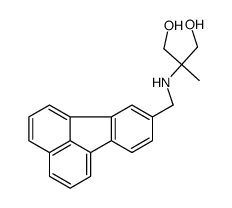 1,3-Propanediol, 2-((8-fluoranthenylmethyl)amino)-2-methyl-结构式