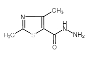 2,4-二甲基噻唑-5-甲酰肼结构式