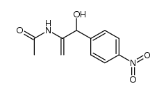 N-[1-(α-hydroxy-4-nitro-benzyl)-vinyl]-acetamide Structure