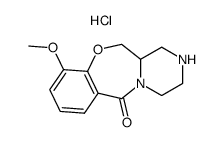 10-methoxy-1,2,3,4,12,12a-hexahydro-6H-pyrazino[2,1-c][1,4]benzoxazepin-6-one hydrochloride Structure
