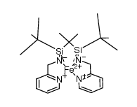 iron(II) bis[(2-pyridylmethyl)(tert-butyldimethylsilyl)amide]结构式
