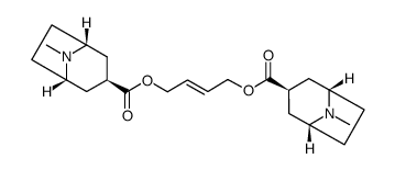 2-butene-1,4-diol bis(tropane-3β-carboxylate) Structure