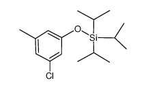 (3-chloro-5-methyl-phenoxy)-triisopropyl silane Structure