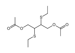 1,4-diacetoxy-2,3-bis-ethylsulfanyl-butane结构式