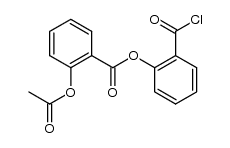 2-(2-acetoxy-benzoyloxy)-benzoyl chloride Structure