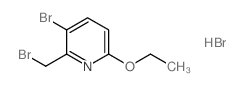 3-溴-2-(溴甲基)-6-乙氧基吡啶氢溴酸结构式