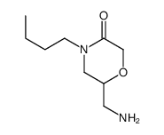 6-氨基甲基-4-丁基-吗啉-3-酮结构式