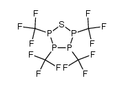 Tetrakis(trifluormethyl)-1-thia-tetraphospholan结构式