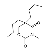 5,5-dibutyl-3-methyl-1,3-oxazinane-2,4-dione结构式