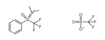 N,N-(dimethylamino)-S-phenyl-S-trifluoromethyloxosulfonium trifluoromethanesulfonate Structure