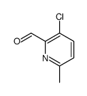 3-chloro-6-methylpyridine-2-carbaldehyde结构式