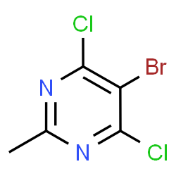 5-Bromo-4,6-dichloro-2-methylpyrimidine Structure