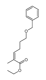 ethyl 2-methyl-6-phenylmethoxyhex-2-enoate结构式