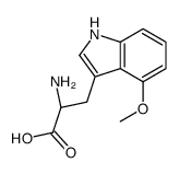(R)-2-氨基-3-(4-甲氧基-1H-吲哚-3-基)丙酸结构式