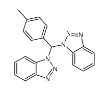 bis(benzotriazolo)(4-methylphenyl)methane结构式