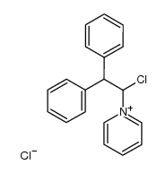 1-(1-chloro-2,2-diphenylethyl)pyridin-1-ium chloride结构式