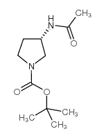 S-1-Boc-3-N-乙酰基吡咯烷结构式
