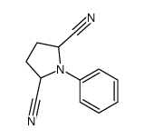 1-苯基吡咯烷-2,5-二甲腈结构式