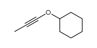 (prop-1-yn-1-yloxy)cyclohexane Structure