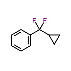 [Cyclopropyl(difluoro)methyl]benzene结构式