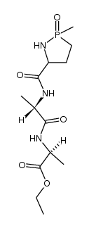 N-L-(2-methyl-2-oxo-1,2-azaphospholidin-5-ylcarbonyl)-L-alanyl-L-alanine ethyl ester Structure