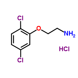 2-(2,5-二氯苯氧基)乙烷-1-胺盐酸盐结构式
