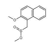 methyl (2-methoxy-1-naphthyl)methanesulfinate结构式