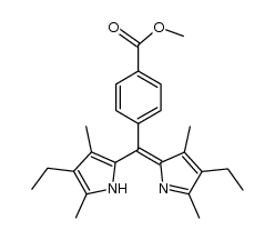 4-(4,4'-diethyl-3-3',5,5'-tetramethyldipyrromethene)benzoic acid methyl ester结构式