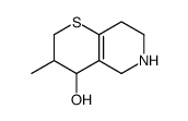 3-methyl-3,4,5,6,7,8-hexahydro-2H-thiopyrano[3,2-c]pyridin-4-ol结构式