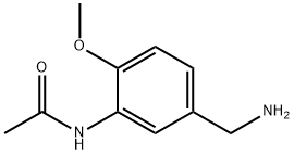 N-[5-(氨基甲基)-2-甲氧基苯基]乙酰胺结构式